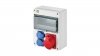 Rozdzielnica budowlana RS-10 10-mod. 2x2P+Z, 32A/5P, IP54 bez zabezpieczeń 6225-00